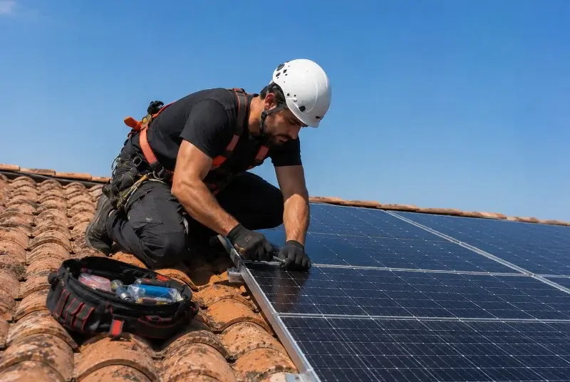 Maintenance et monitoring de panneaux solaires à Crépol